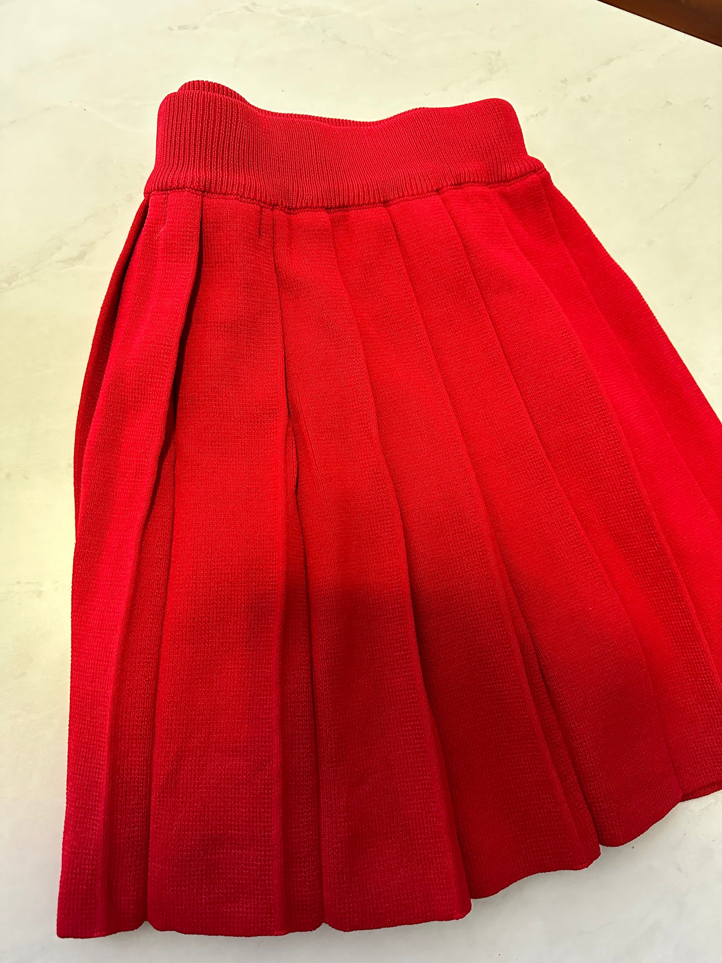 Pleated Vixen Red Skirt