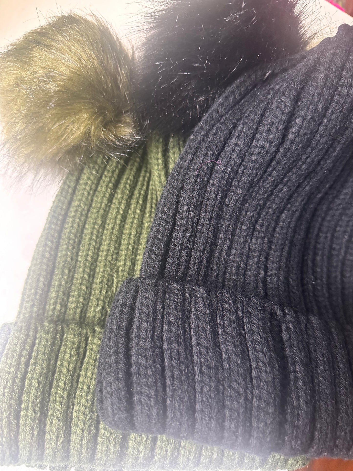 Double Trouble Beanie Hat Green