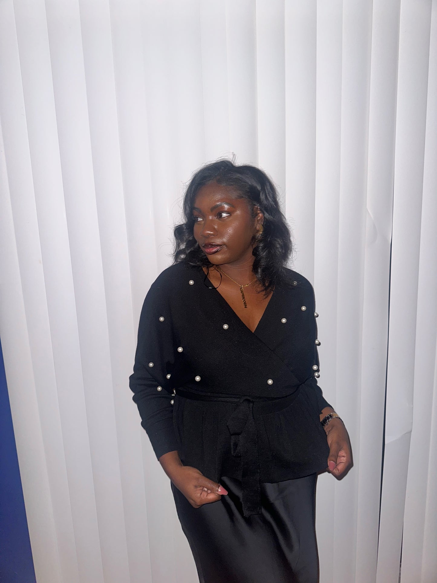 Black Pearl Knit Sweater