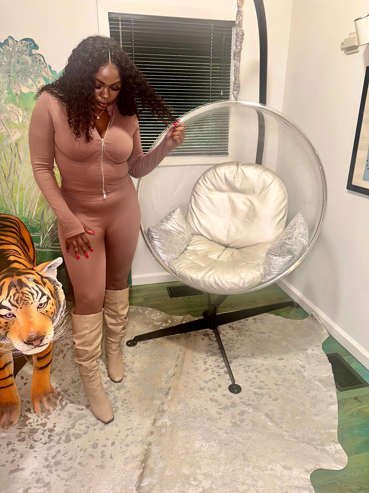 Members Only Ribbed Mocha Set