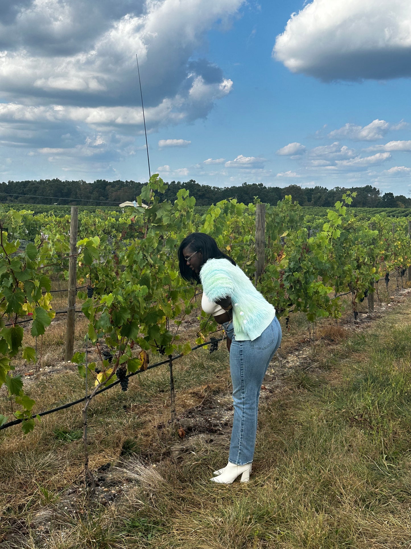 Tie Dye Green and Blue Cardigan
