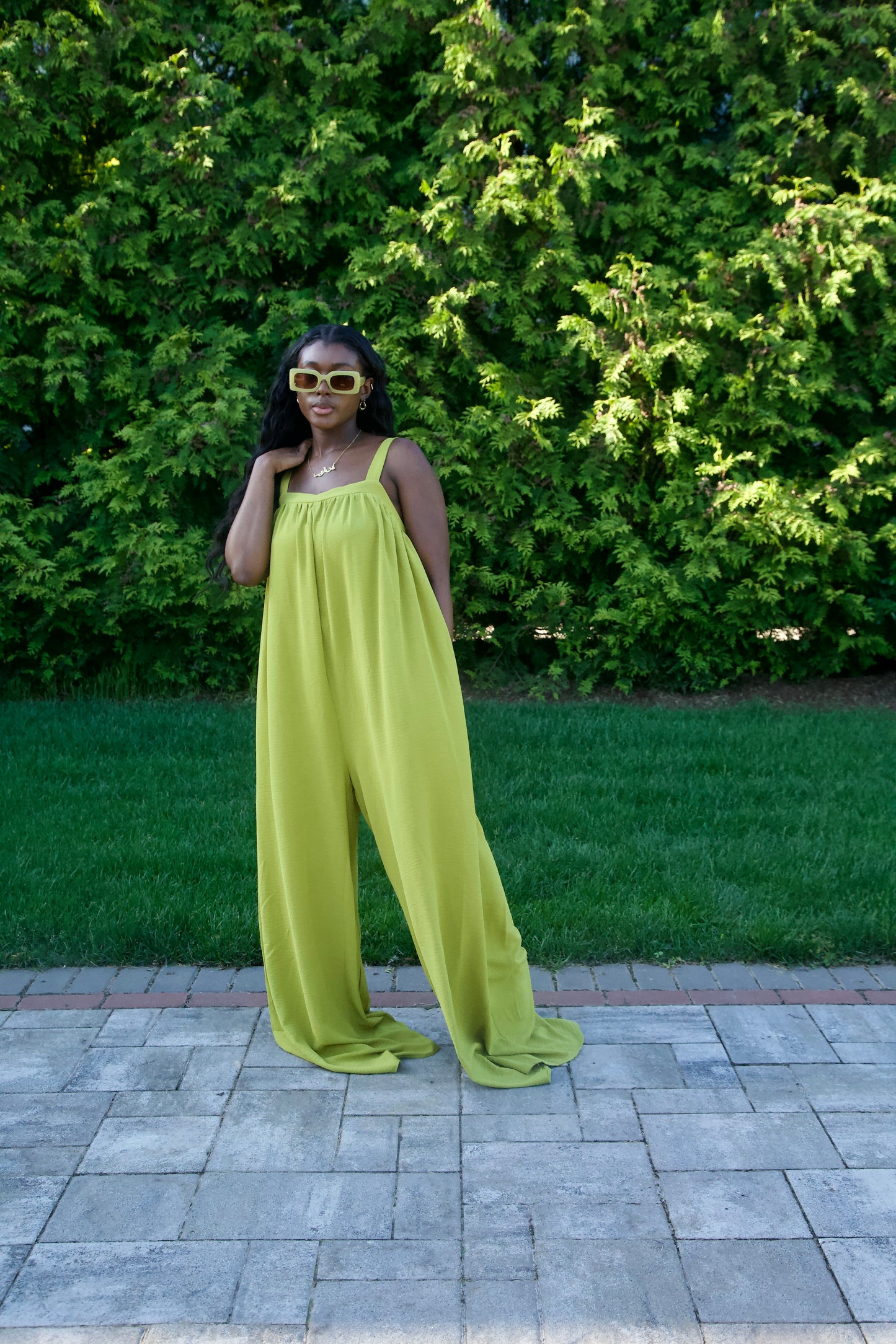 Tropic Trips Jumpsuit (Green)