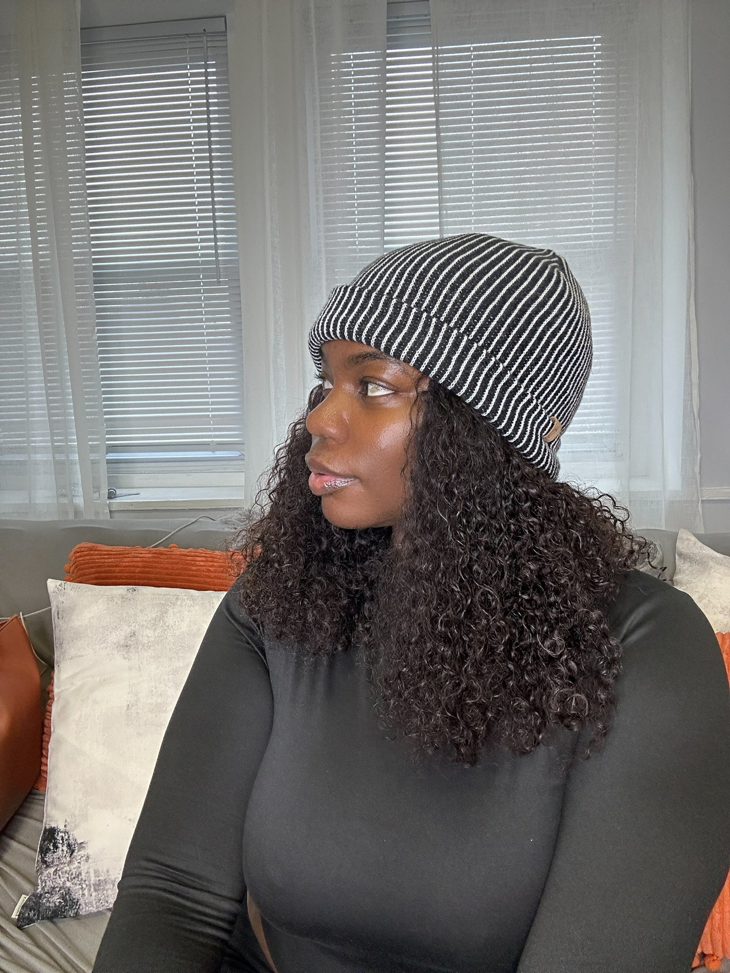 Two Is Better Beanie Hat Black