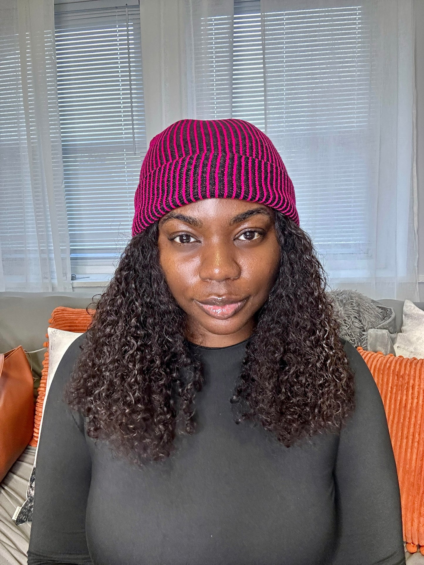 Two Is Better Beanie Hat Pink