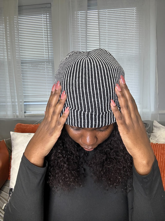 Two Is Better Beanie Hat Black