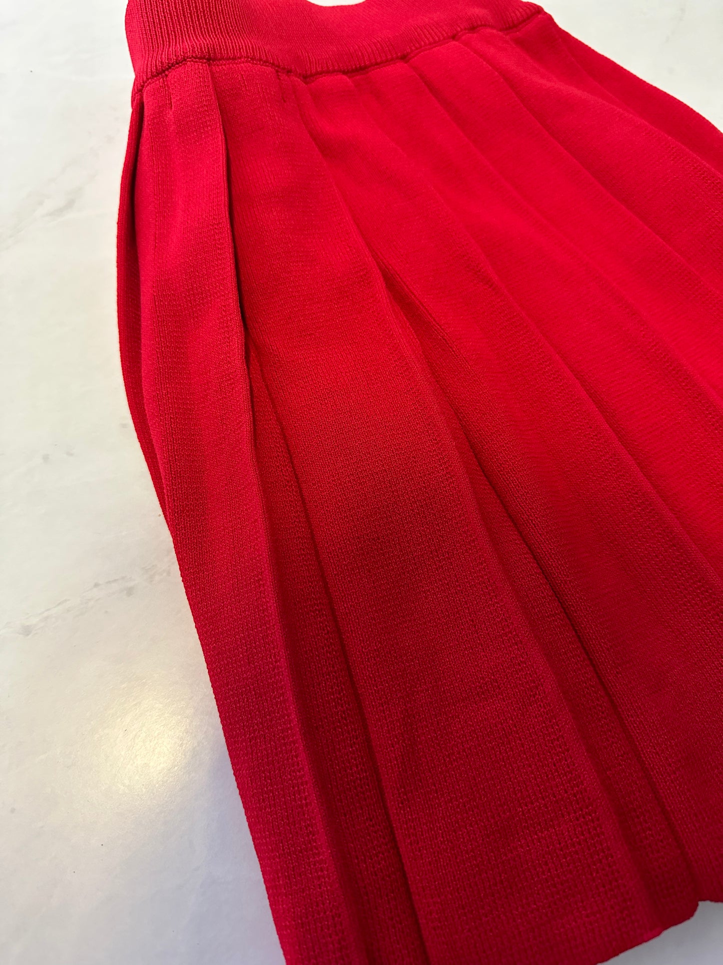 Pleated Vixen Red Skirt